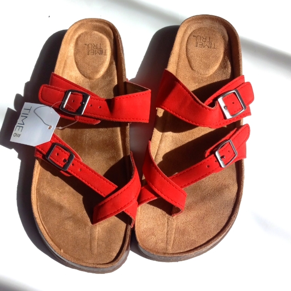 ORANGE SANDALS